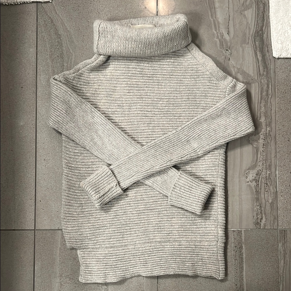 Babaton Heather Gray Turtle Neck Sweater